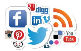 Social Media Platform Icons Clipart Collection: Digital Connectivity Symbols