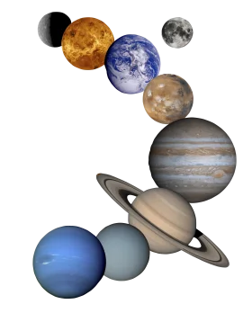 Solar System Planets Astronomical Clipart Showcase of Celestial Bodies