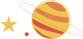 Whimsical Planetary Exploration: Solar System Illustration Clipart Design