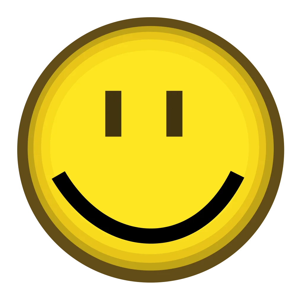 Classic Yellow Smiley Face Clipart - Cheerful Emotional Icon Design