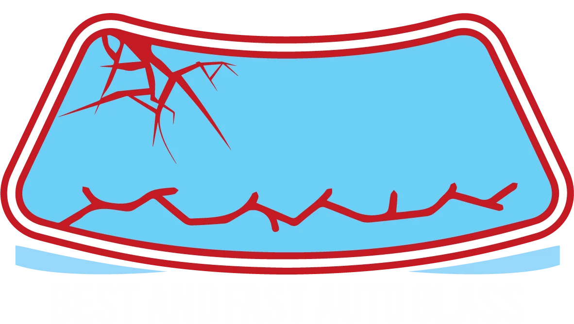 Cracked Windshield Auto Glass Repair Professional Clipart Illustration