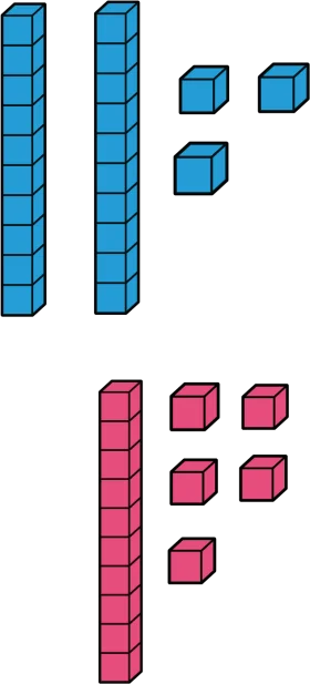 Geometric Stacked Cubes Clipart: Blue and Pink Block Composition