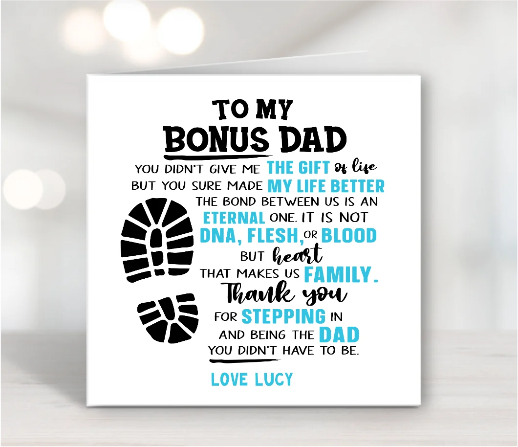 Heartfelt Bonus Dad Appreciation Clipart: Stepping into Family Love