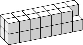 Monochrome Architectural Block Structure Clipart with Geometric Precision