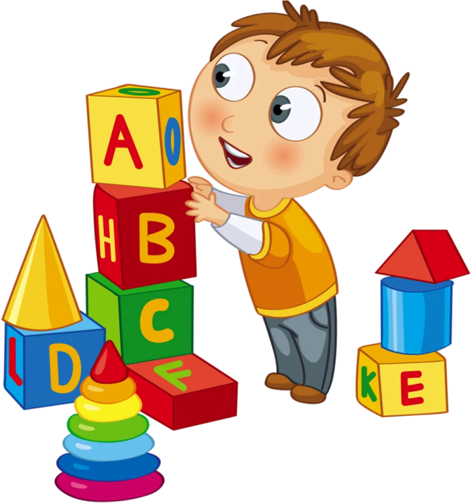 Playful Learning Adventure: Colorful Alphabet Blocks Clipart for Early Childhood Education