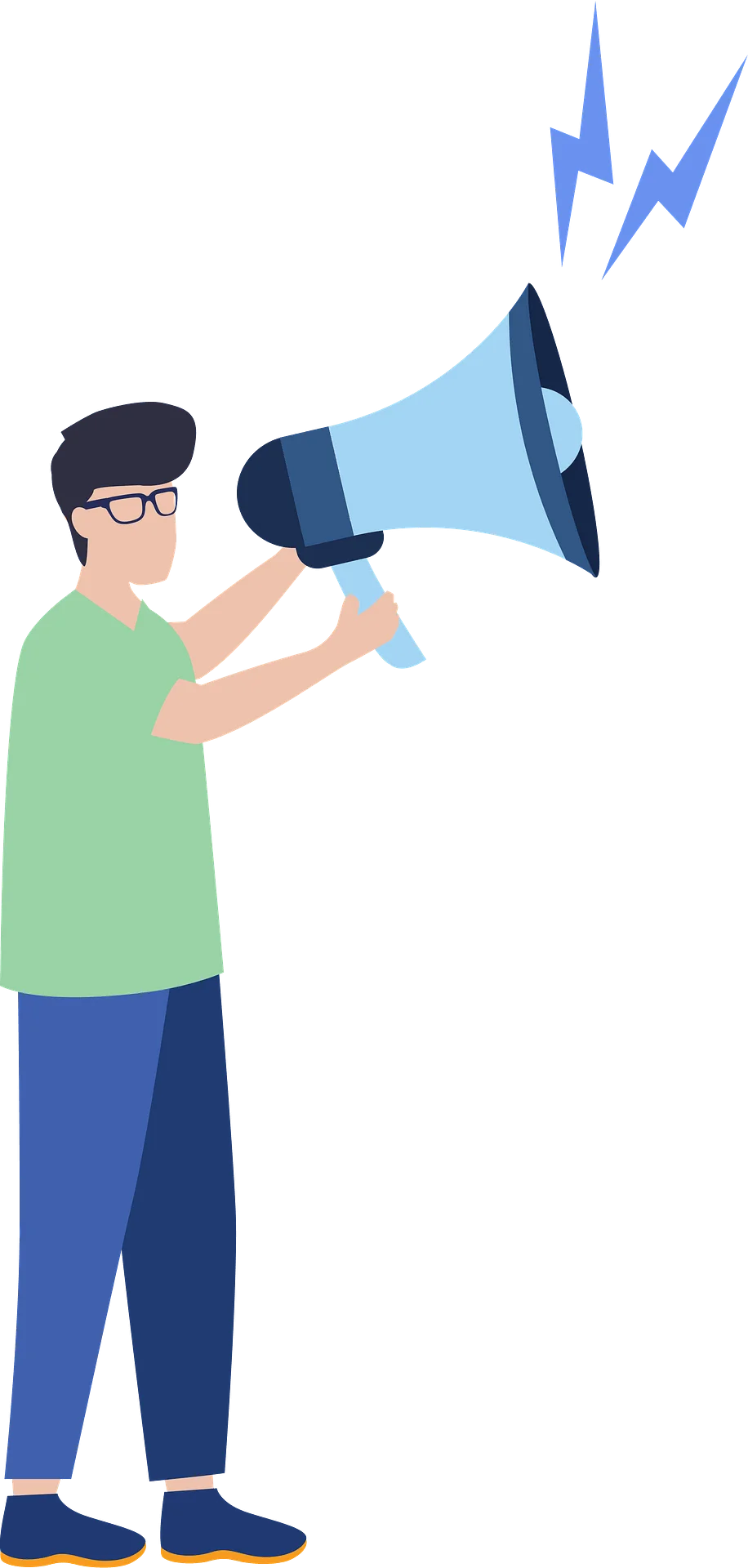 Professional Announcement Clipart: Amplifying Communication with Dynamic Megaphone