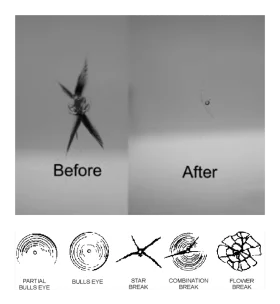 Professional Window Repair and Glass Restoration Clipart Illustration Sequence
