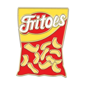 Vintage Fritos Corn Chips Snack Packaging Retro Clipart Design Illustration