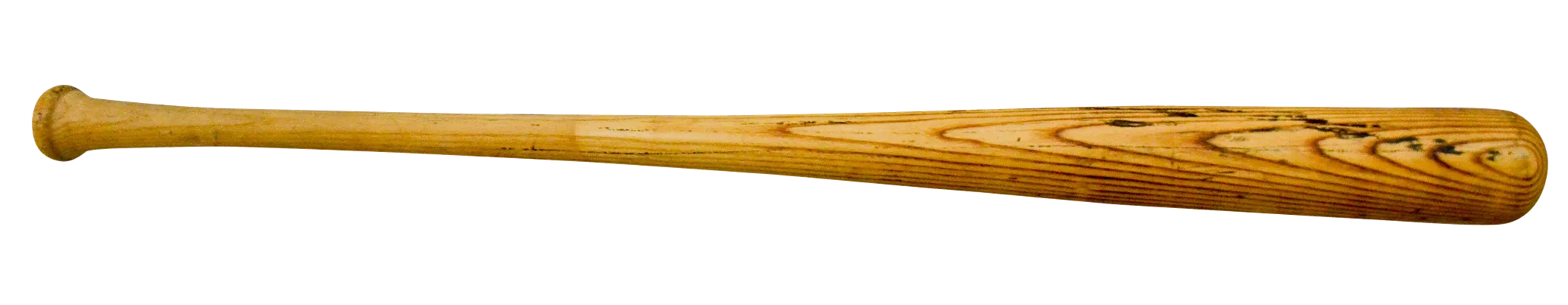Classic Wooden Baseball Bat Clipart: Vintage Sports Equipment Illustration