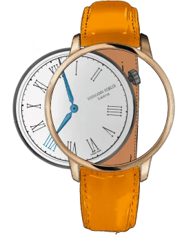 Elegant Classic Analog Wristwatch with Roman Numerals Clipart Design