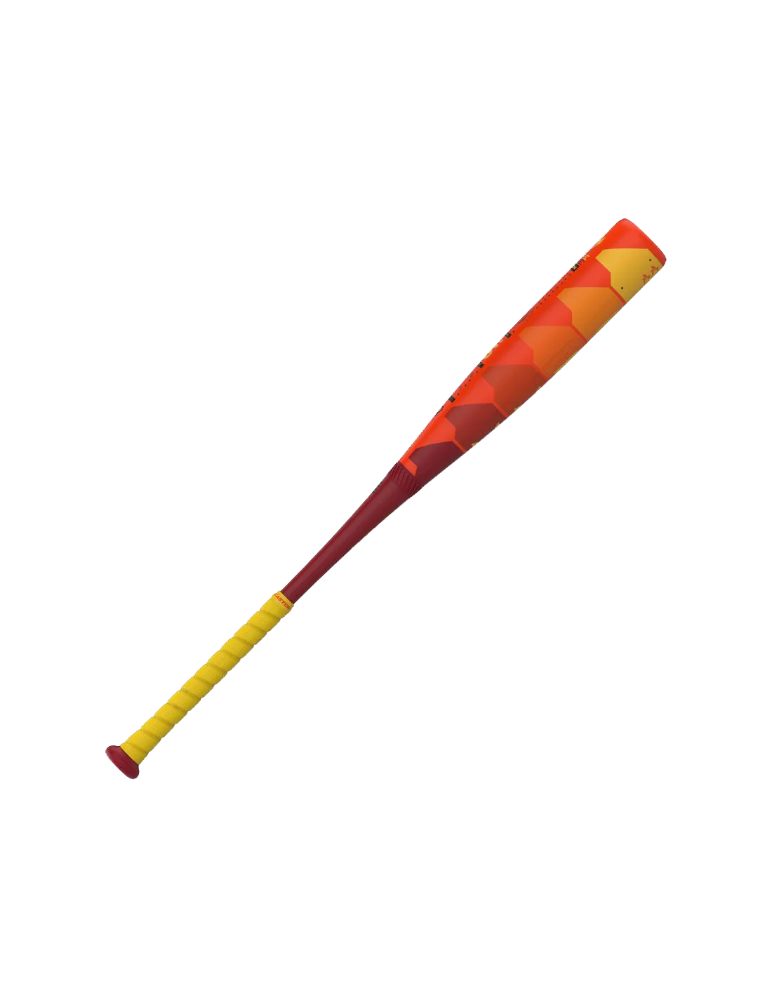 Fiery Gradient Baseball Bat Clipart: Blazing Colors of Athletic Passion