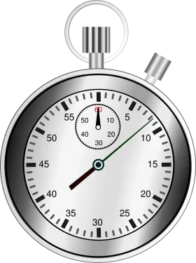Professional Classic Analog Stopwatch Clipart with Precision Dial Design
