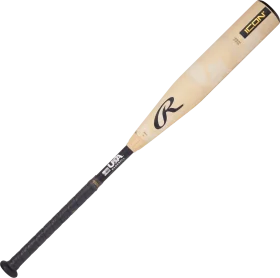 Professional Wooden Baseball Bat Clipart with Sleek Black Handle Design