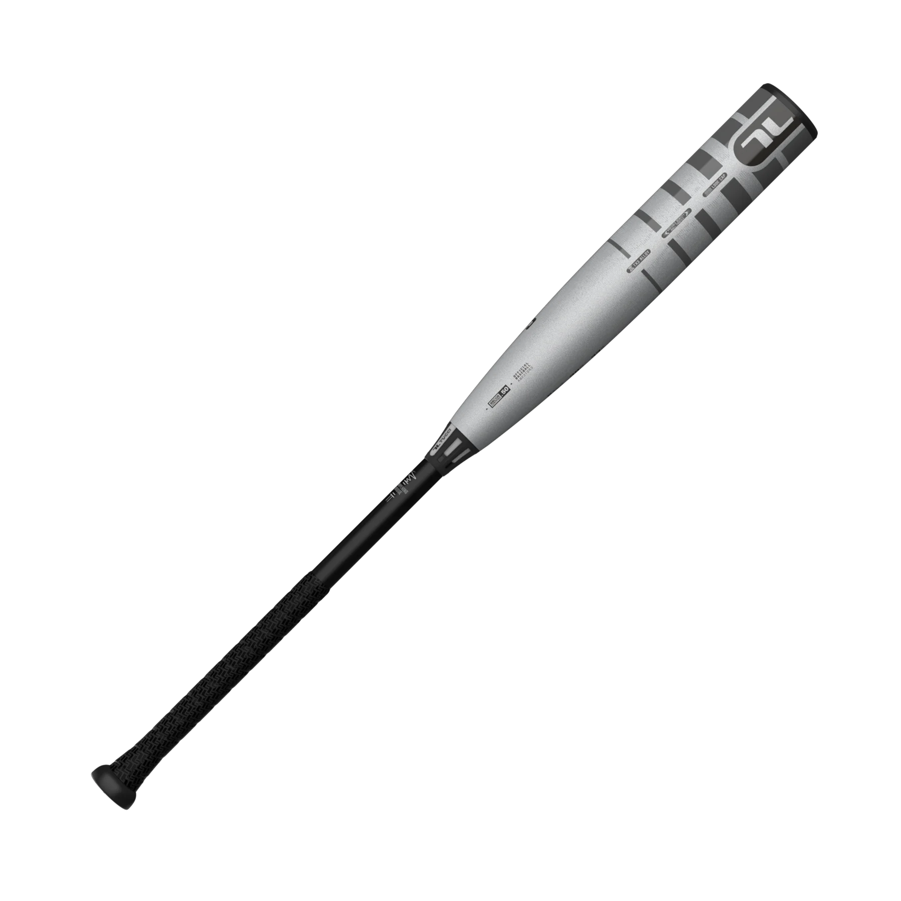 Sleek Monochrome Baseball Bat Clipart with Modern Minimalist Design