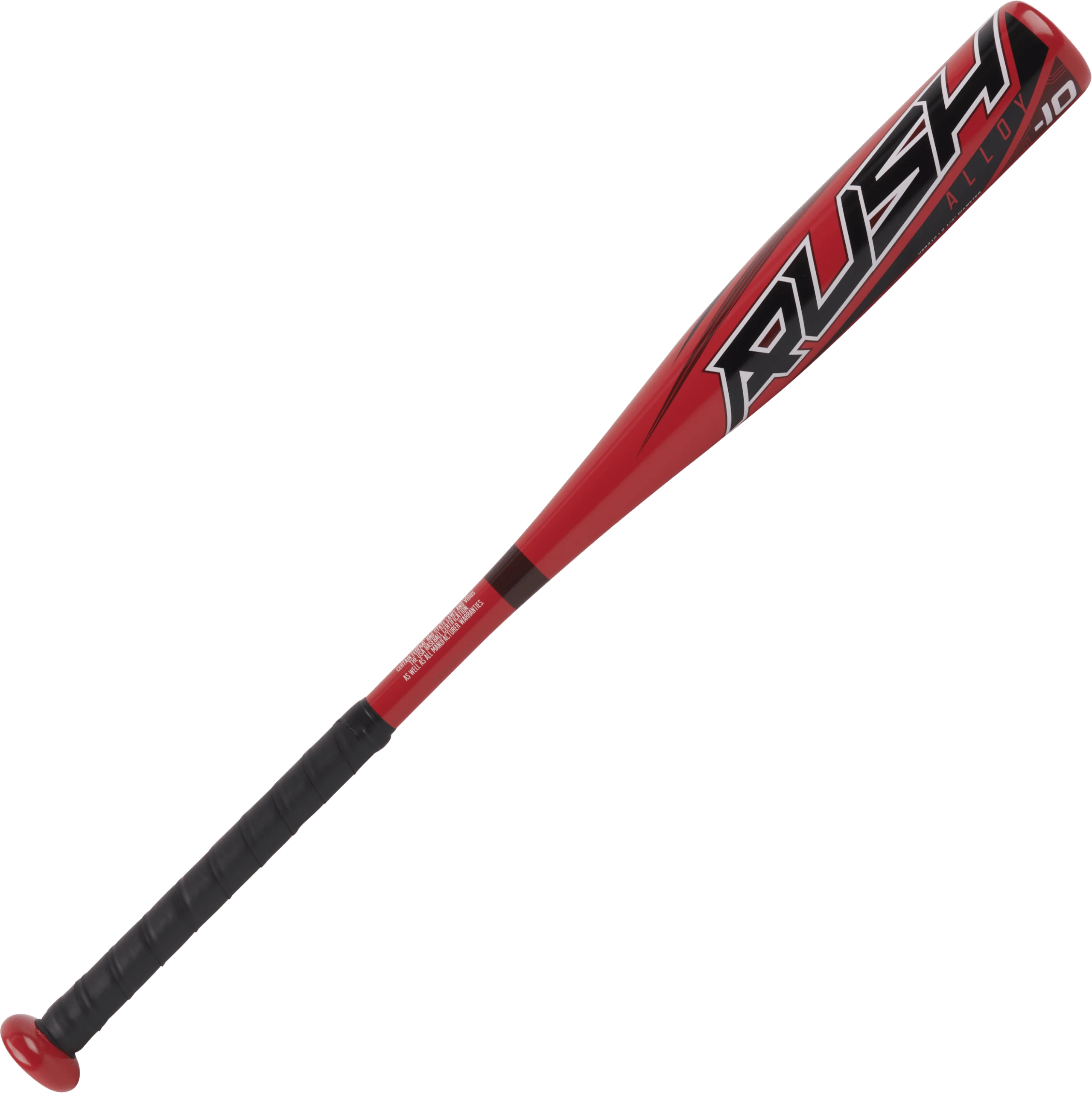 Sleek Red and Black Rush Baseball Bat Clipart Design for Sports Enthusiasts