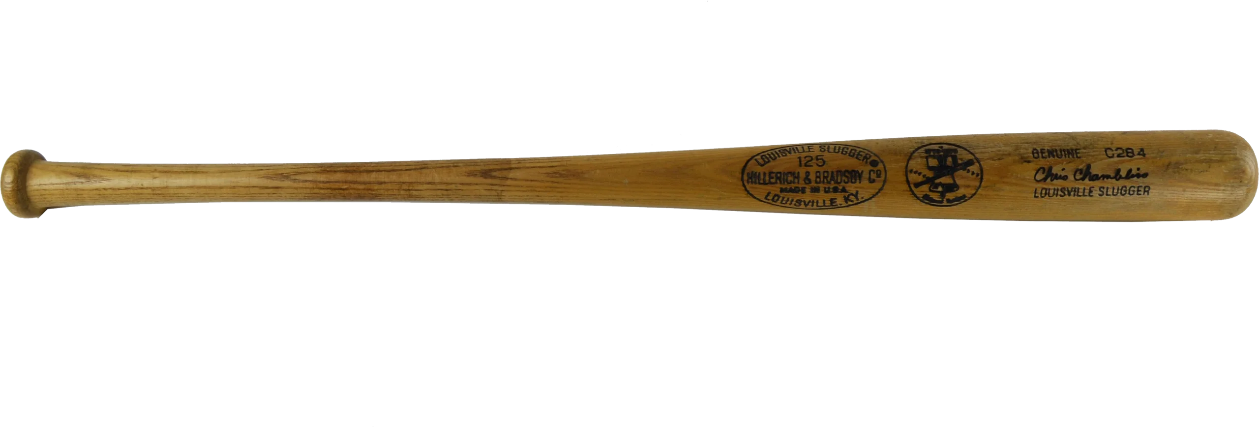 Vintage Wooden Baseball Bat Clipart - Classic Sporting Equipment Illustration