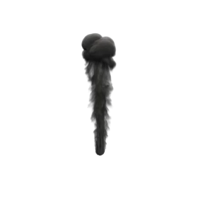 Dark Smoky Tendrils Ascending: Dramatic Monochrome Smoke Clipart Design