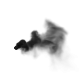 Ethereal Black and White Smoke Wisps Clipart - Abstract Swirling Vapor Texture