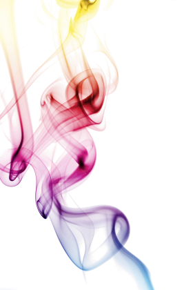 Ethereal Dancing Smoke Clipart: Soft Pastel Color Gradient Wisps of Imagination