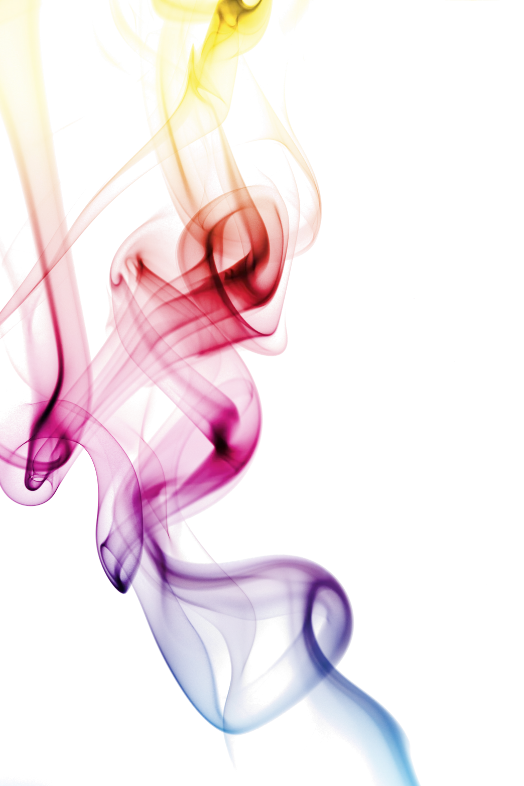 Ethereal Dancing Smoke Clipart: Soft Pastel Color Gradient Wisps of Imagination