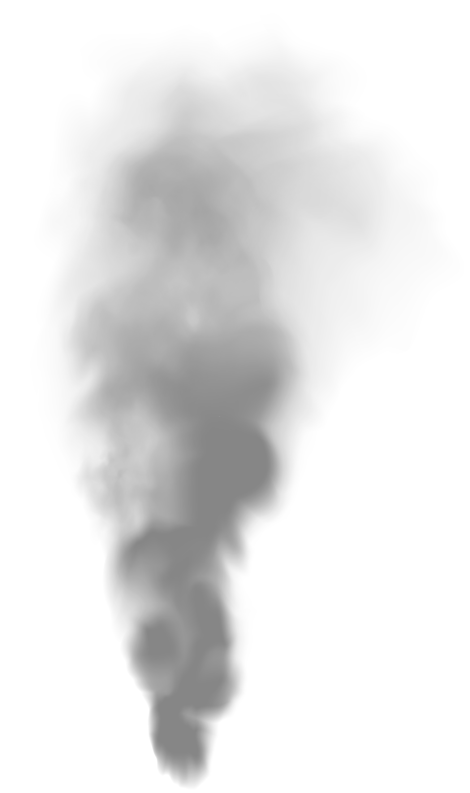 Ethereal Gray Smoke Clipart Wisps Drifting Upward in Soft Gradient Tones