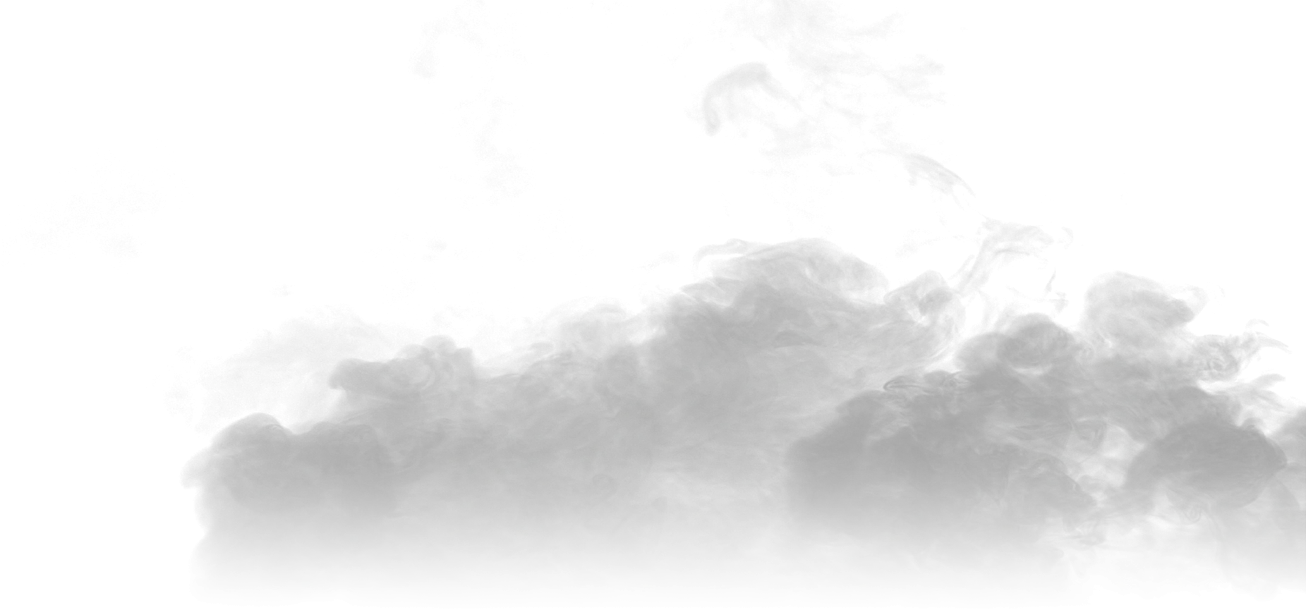 Ethereal Gray Smoke Wisps Clipart - Soft Billowing Atmospheric Graphic Element