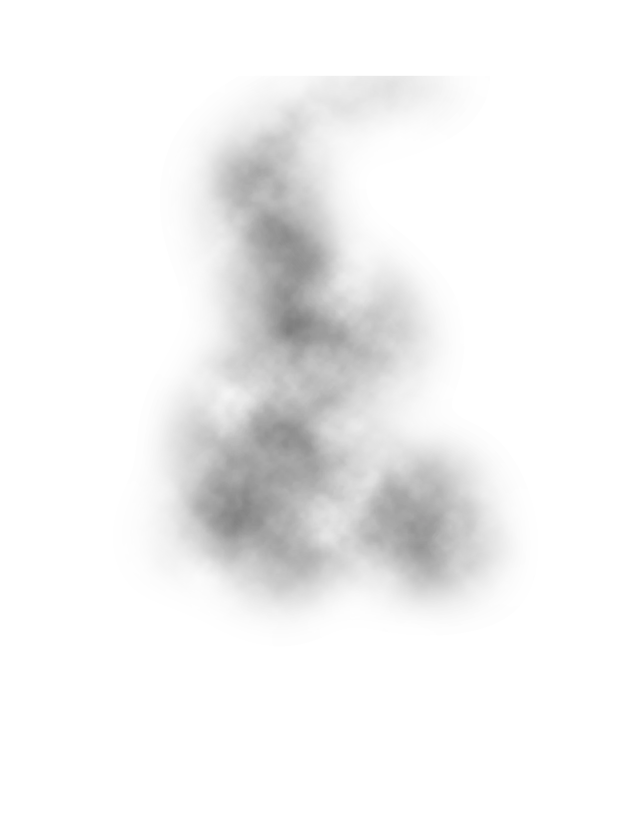 Ethereal Swirling Smoke Clipart: Delicate Gray Wisps Dancing in Soft Patterns
