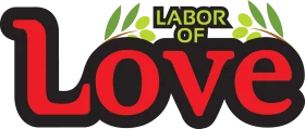 Labor of Love: Heartwarming Typography Clipart Design with Botanical Accent