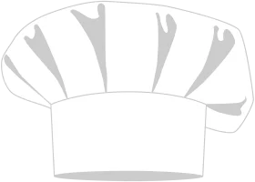 Classic Chef Hat Clipart: Iconic Culinary Professional Headwear Illustration