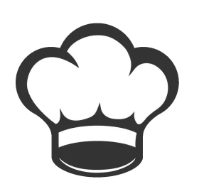 Classic Chef Hat Silhouette Clipart - Professional Kitchen Icon Design