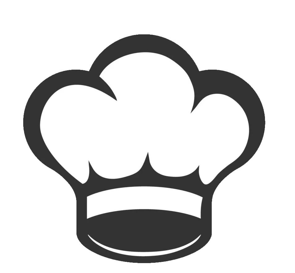 Classic Chef Hat Silhouette Clipart - Professional Kitchen Icon Design