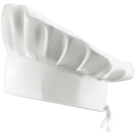 Classic White Professional Chef Hat Clipart Design for Culinary Graphics