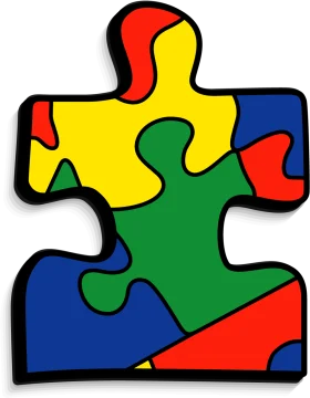 Colorful Interlocking Jigsaw Puzzle Piece Clipart - Symbolic Unity Design