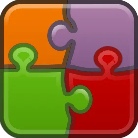 Colorful Interlocking Puzzle Pieces Clipart Symbolizing Teamwork and Connection