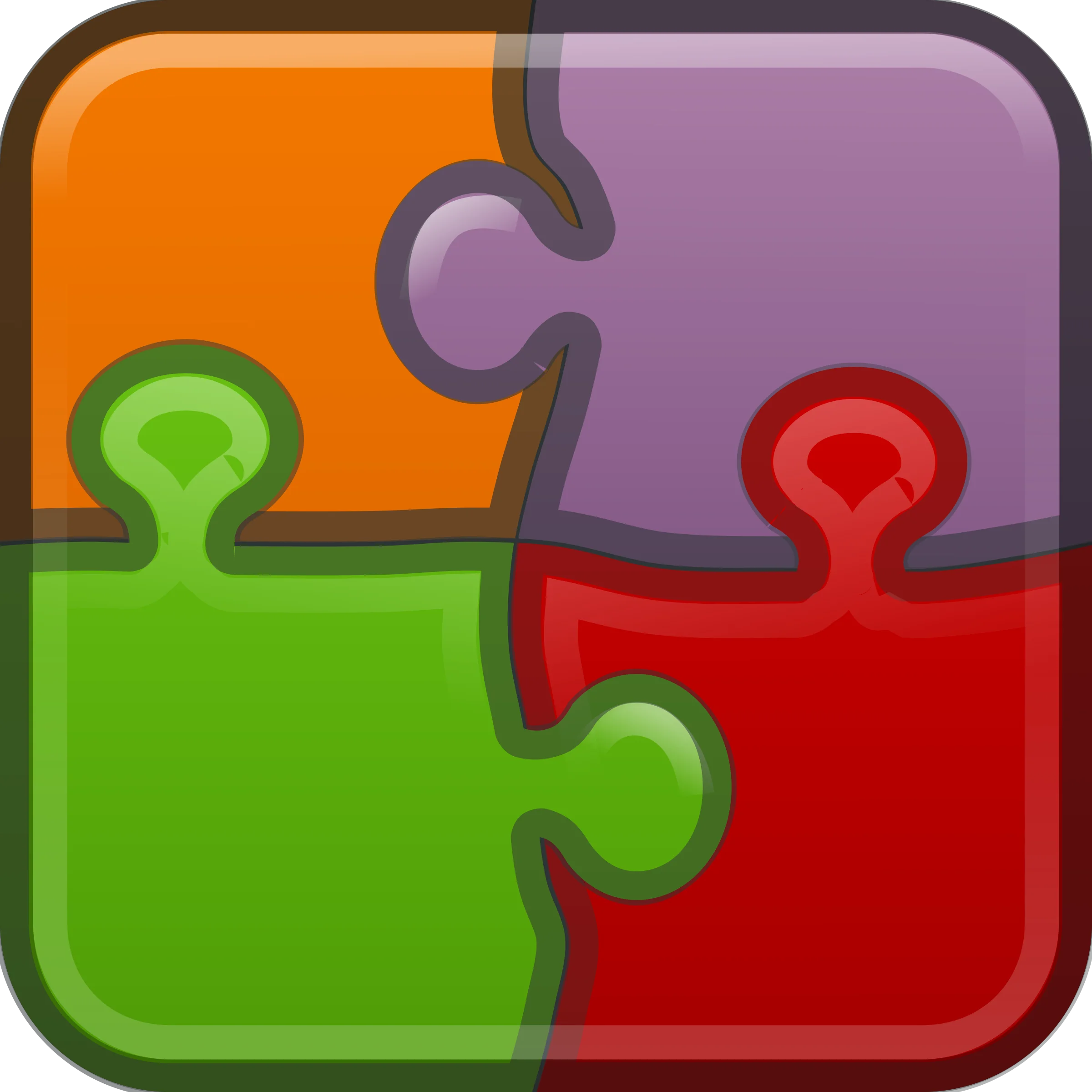 Colorful Interlocking Puzzle Pieces Clipart Symbolizing Teamwork and Connection