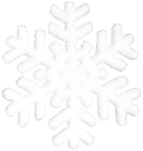 Delicate Winter Wonderland Snowflake Clipart - Intricate Crystalline Design