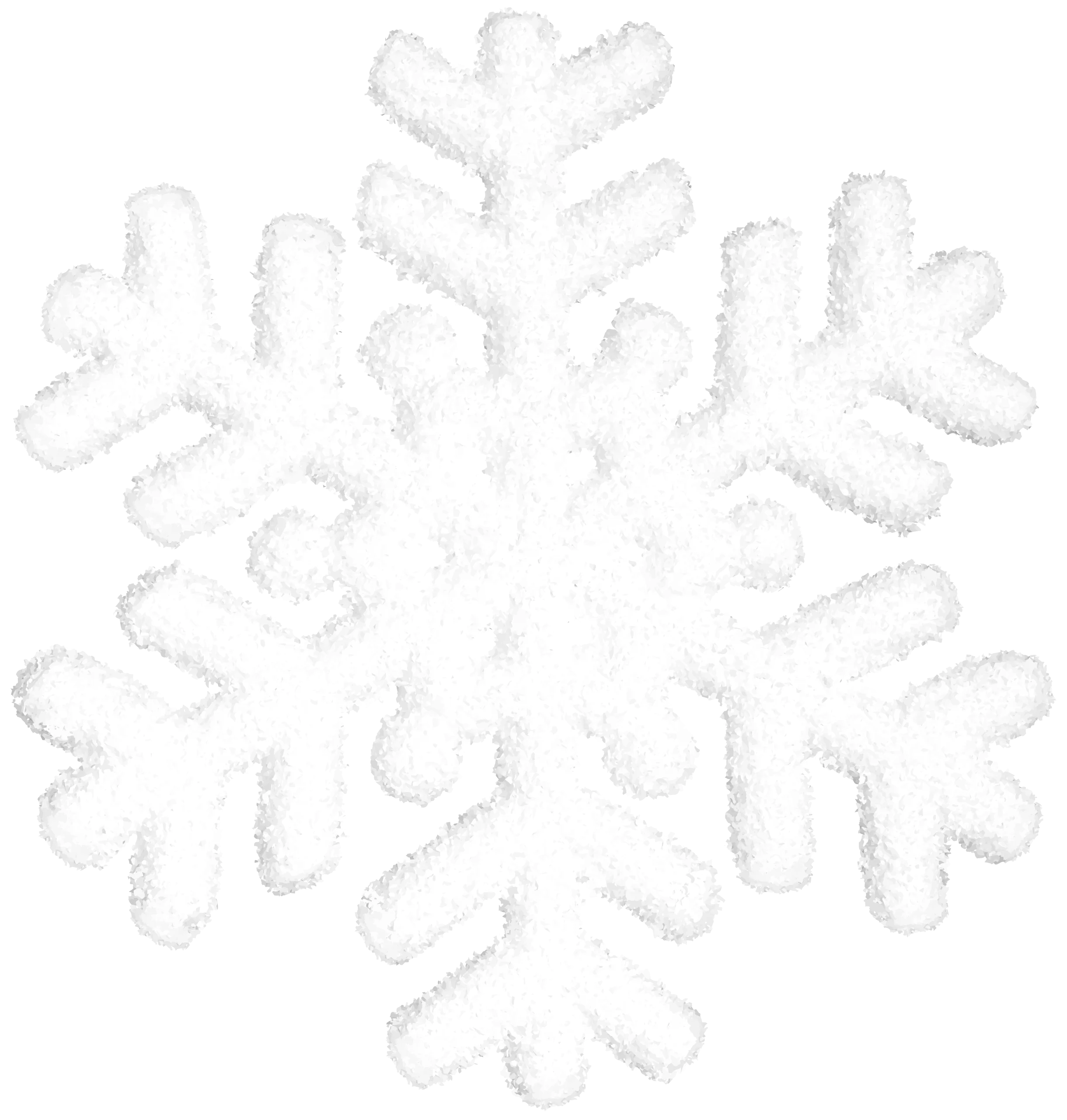 Delicate Winter Wonderland Snowflake Clipart - Intricate Crystalline Design