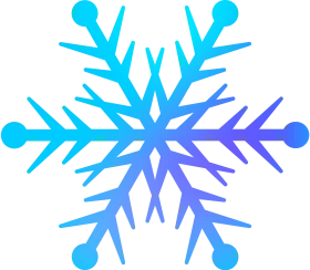 Elegant Winter Wonderland Crystalline Snowflake Clipart Design