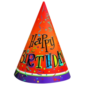 Festive Colorful Birthday Party Hat Clipart - Celebration Design Element
