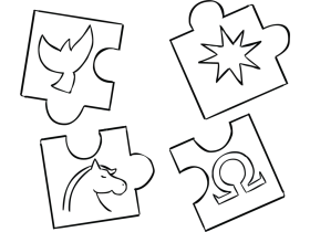 Interlocking Puzzle Piece Clipart Illustrating Symbolic Concepts and Connections