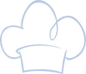 Minimalist Chef Hat Clipart - Simple Culinary Professional Icon Design