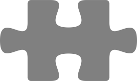 Minimalist Gray Interlocking Puzzle Piece Clipart Symbolizing Connection and Problem Solving