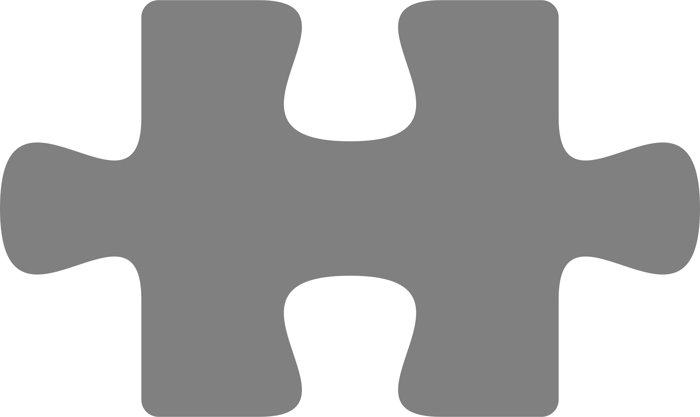 Minimalist Gray Interlocking Puzzle Piece Clipart Symbolizing Connection and Problem Solving