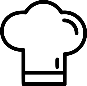 Professional Chef Hat Clipart - Minimalist Kitchen Professional Icon Design