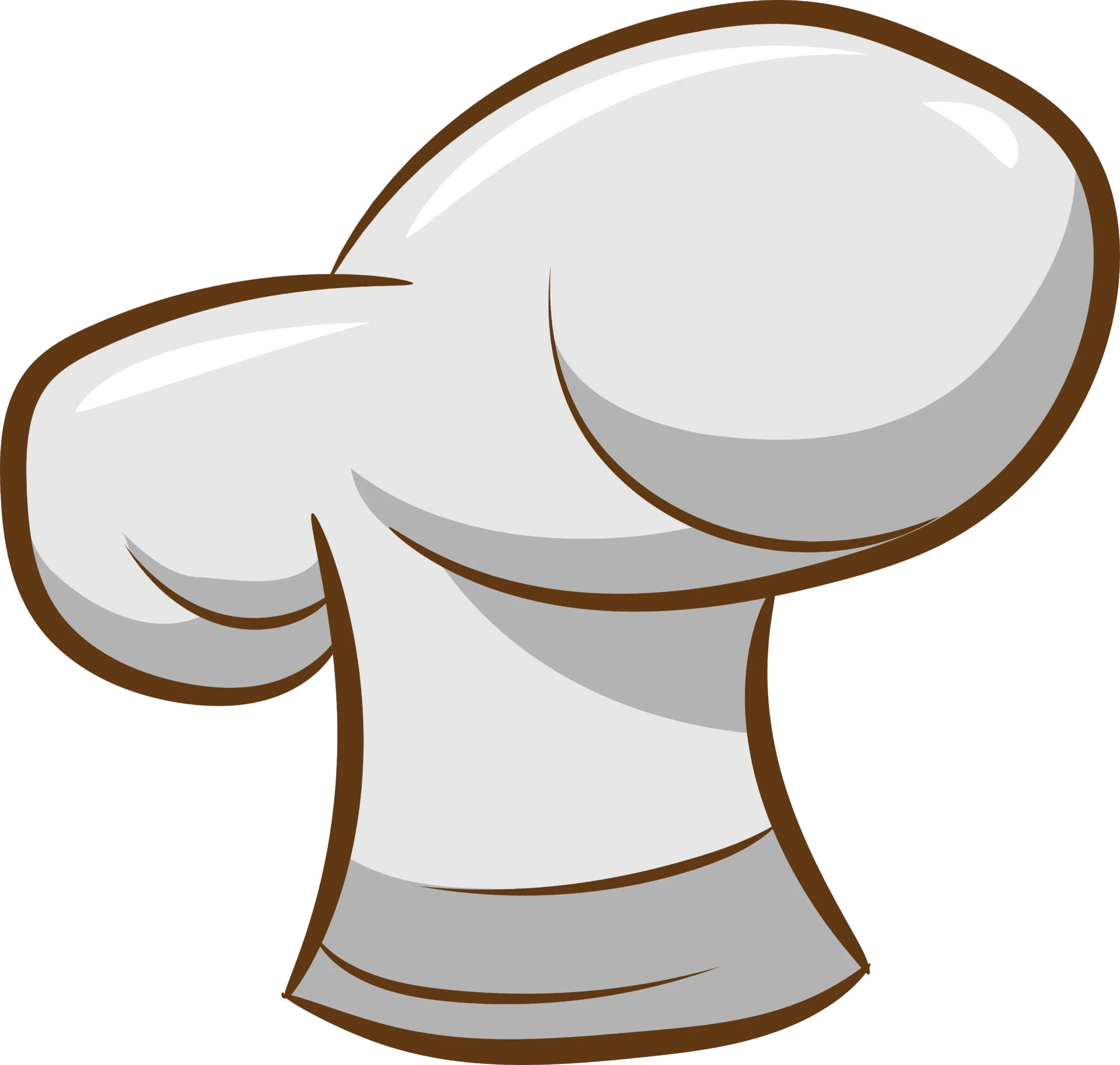Professional Chef's Tall White Classic Culinary Clipart Illustration