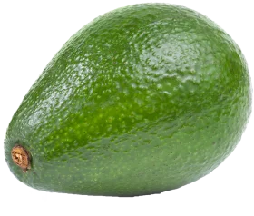 Fresh Green Avocado Clipart: Realistic Textured Fruit Illustration with Natural Details