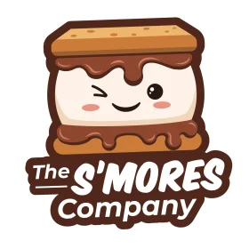 Adorable Kawaii S'mores Mascot Clipart Design for Sweet Treats Branding