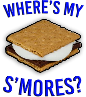 Delectable Campfire Treat Clipart: Where's My Gooey S'mores Delight?