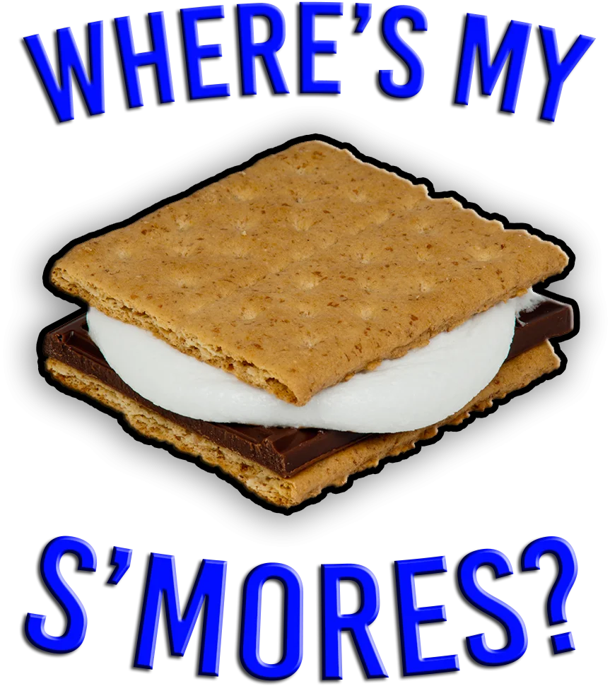 Delectable Campfire Treat Clipart: Where's My Gooey S'mores Delight?