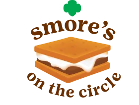 Delightful Campfire Treat Smore's on the Circle Delectable Clipart Design